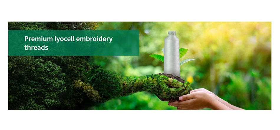 Premium lyocell embroidery thread