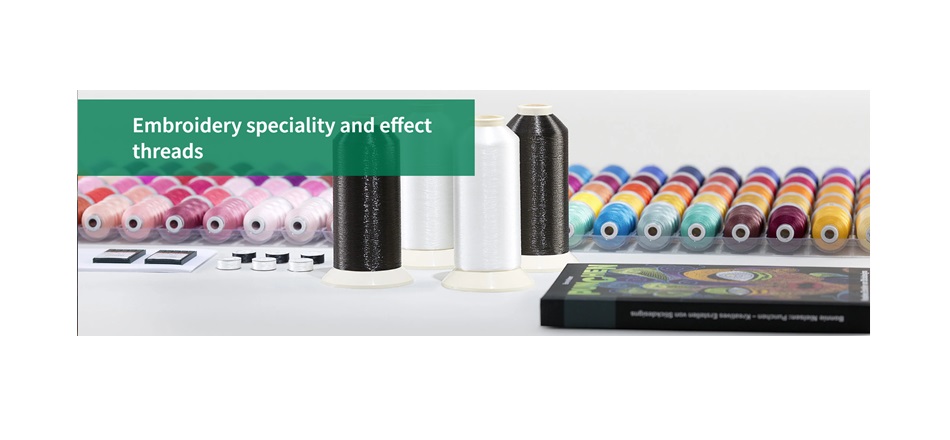 Embroidery speciality and effect threads