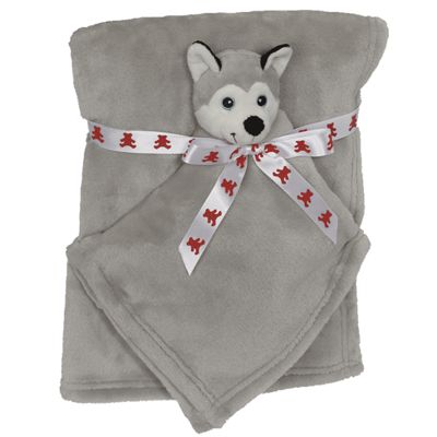 MINI BLANKEY SET HUSKY 76x102 CM / 41 CMGREY