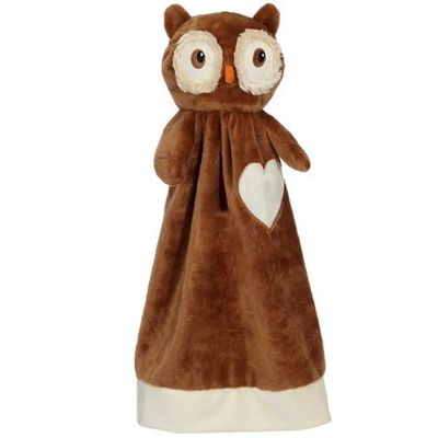 MINI BLANKEY MASCOTTE OWL 51 CM BROWN