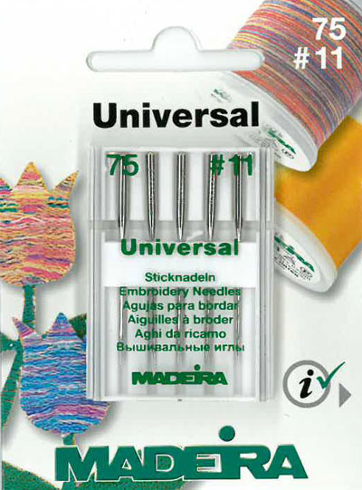 UNIVERSAL EMBROIDERY  NEEDLES  75/11 