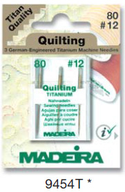 TITANIUM QUILTING  NEEDLES 80/12 