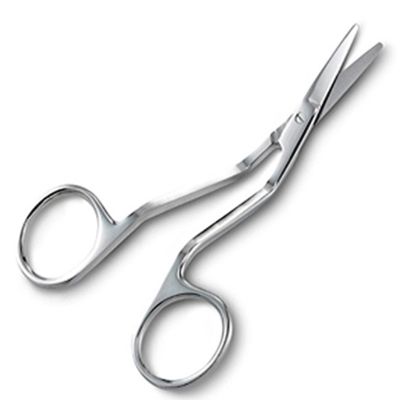 CHROME PLATED APPLIQUE  SCISSOR 10 CM
