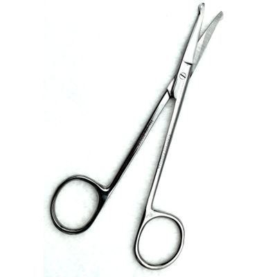 CHROME PLATED APPLIQUE  SCISSOR 9 CM