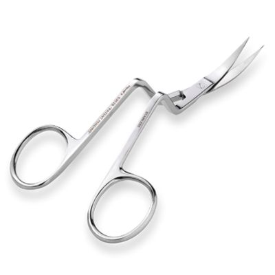 PLATED- DOUBLE CURVED & LARGER GRIP SCISSORS  13 CM