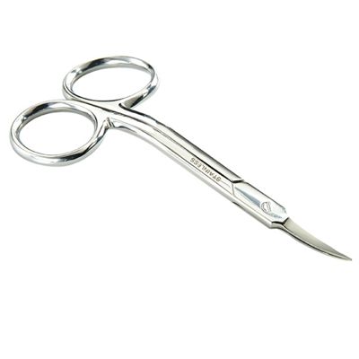 PLATED- DOUBLE CURVED SCISSORS  9 CM